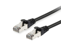 Equip 605590 RJ45 Netwerkkabel, patchkabel CAT 6 S/FTP 1.00 M Zwart Vergulde steekcontacten 1 stuk(s)