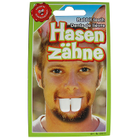 Fop hazentanden   wit   Verkleed accessoires