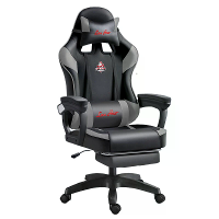 Ergonomische Gaming stoel 145°: Rugleuning Premium PU leer Hoge veerkrachtige schuim Stalen basis SGS gecertificeerde ga