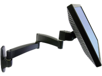 Ergotron 200 Series Wall Mount Arm, 2 Extensions 1 voudig Monitor wandbeugel 25,4 cm (10)   68,6 cm (27) Kantelbaar en zwenkbaar, Roteerbaar