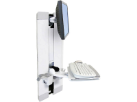 Ergotron StyleView Vertical Lift 1 voudig Monitor wandbeugel 25,4 cm (10)   61,0 cm (24) In hoogte verstelbaar, Toetsenbordhouder, Kantelbaar, Zwenkbaar,