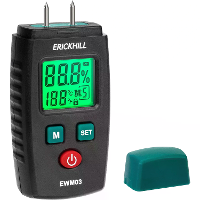 ERICKHILL EWM03 Compact Houtvochtigheidsmeter Nauwkeurig Draagbaar met Multifunctionele Mogelijkheden Meet Hout Brandhou