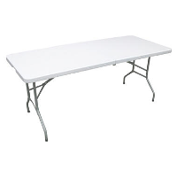 ERRO Vouwtafel   inklapbare tafel   180x74cm   wit