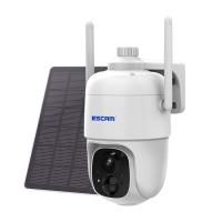 ESCAM G24 3MP WiFi IP camera met 5W zonnepaneel Intelligent nachtzicht PIR Alarm APP meldingen Push Tweerichtingsinterco