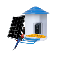 ESCAM PT388 2MP WiFi beveiligingscamera met zonnepanelen Draadloos PIR Vogeldetectie Nachtzicht Tweeweg audio AP verbind