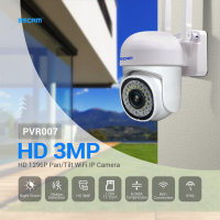 ESCAM PVR007 3MP 1296P Full Color Draadloze PTZ IP Dome Camera H.265 IP66 AI Humanoïde Detectie Home Security CCTV Babyf