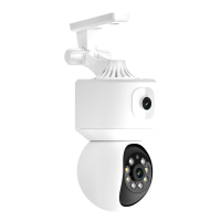 ESCAM QF010 2x2MP Twee lenzen Dubbele perspectieven Pan/Tilt Bewegingsdetectie Cloudopslag Waterdichte WiFi IP camera me