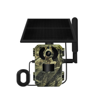 ESCAM QF380 4G 4MP jachtcamera met zonnepaneel PIR Bewegingsdetectie Nachtzicht Tweeweg audio IP66 Draadloze camera