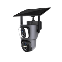 ESCAM QF390 2 * 2MP WiFi Solar Camera Dubbele Lens PIR Bewegingsdetectie Tweewegsgeluid IP66 Buitenshuis Bewakings IP ca