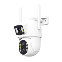 ESCAM QF500 10X Dubbele Lens 5MP+5MP WiFi IP Camera Nachtzicht Pan/Tilt Humanoid Detectie Waterdicht Tweewegs Audio Clou