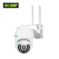 ESCAM QF800 8MP Pan/Tilt AI Humanoid Detection Auto Tracking Cloudopslag Waterdichte WiFi IP camera met tweeweg audio Na
