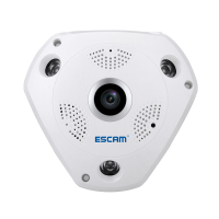 ESCAMFisheye cameraOndersteuningVRQP180Shark 960P IP WiFi camera 1.3MP 360 graden panorami