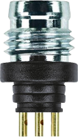 Escha 8008157 Sensor/actuator inbouwconnector M8 Aantal polen (sensoren): 3 Stekker, inbouw 1 stuk(s)