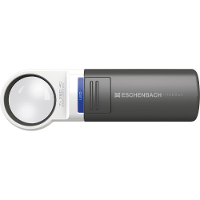 Eschenbach 151110 Mobilux Vergrootglas Met LED verlichting Vergrotingsfactor: 10 x Lensgrootte: (Ø) 35 mm Antraciet/alpine wit
