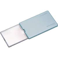 Eschenbach 152122 Vergrootglas Met LED verlichting Vergrotingsfactor: 4 x Lensgrootte: (l x b) 86 mm x 54 mm Blauw