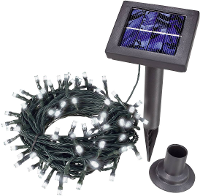 Esotec 102101 Solar lichtketting Buiten werkt op zonne energie LED Koud wit Verlichte lengte: 10 m