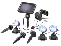 Esotec Solar tuinschijnwerper Trio pro 102544 LED RGB Zwart