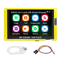 ESP32 S3 IPS Slimme Display 5 Inch TFT Capacitief Scherm LVGL ESP32 HMI 8M PSRAM 16M Flash WiFi Bluetooth 800*480 RGB LC