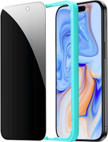 ESR Tempered Glass 1D6620201 Screenprotector (glas) Apple iPhone 15 Plus 1 stuk(s) Anti vingerafdruk, Krasvast, Meekijkbescherming