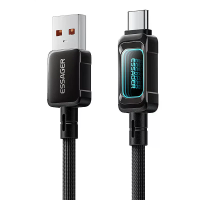 ESSAGER 7A USB A naar USB C kabel Snelladen Gegevensoverdracht Aderen Kern Koperen Lijn 1M/2M Lang voor iPhone 17 17Pro