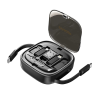 Essager ES OTG13 60W Snellader Type C naar Type C/Micro/iP kabel Mini Geïntegreerde Multifunctionele Reisoprolkabel Met