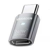 ESSAGER ES OTG31 USB4 adapter 40Gbps gegevensoverdracht 240W PD snel opladen 8K video uitgang aluminiumlegering mobiele