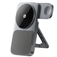 ESSAGER ES WC09 3 in 1 Magnetische Desktop Draadloze Oplader 15W Snelle Draadloze Oplaadstand met Telefoonhouderontwerp