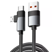 ESSAGER ES X59 7A USB A naar USB C + Micro USB kabel QC Snelle Oplaadgegevensoverdracht Tinned Koper Kernlijn 0,25M/1M/2