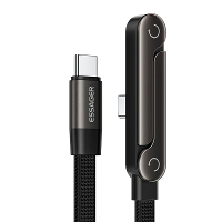 ESSAGER ES X78 5A 100W Type C naar Type C Kabel Snelladen Gegevensoverdracht Versterkte Koperen Kernlijn 1M Lang voor iP