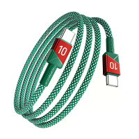 ESSAGER ES X79 5A 100W Type C naar Type C Kabel Snelladen Gegevensoverdracht Tin geplateerde Koperen Kernlijn 1M/2M Lang