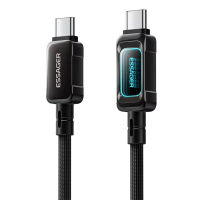 ESSAGER ES X87 5A 100W Type C naar Type C kabel Snelladen Gegevensoverdracht Koperen kern Lijn 1M/2M Lang Voor iPhone 17