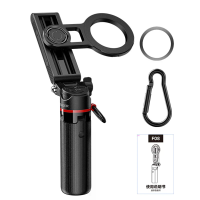 ESSAGER F08 magnetische mini selfie stick met bluetooth afstandbediening 4 in 1 draagbaar opvouwbaar telefoonstatief 360