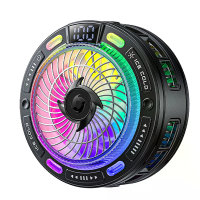 ESSAGER K50 Magneetische Telefoonkoeler met Digitale Weergave Halfgeleider Gaming Radiator 4 Koelingsmodi RGB licht Onde