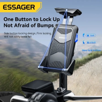 Essager Telefoon Houder Fietsstuur Clip Stand GPS Beugel voor iPhone14 Xiaomi voor Samsung Motorfiets