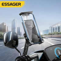 Essager Telefoonhouder Fietsstuur Klem Stand GPS Houder Beugel voor iPhone14 Xiaomi voor Samsung Motorfiets