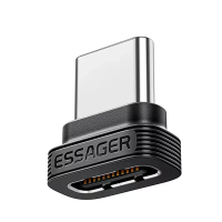 Essager Type C stofstop Type C naar Type C OTG adapter ondersteunt opladen en gegevensoverdracht beschermende plug voor