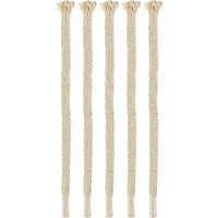Esschert Design Fakkellonten   5x stuks   20 cm   lontjes voor fakkels