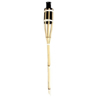Esschert Design Tuinfakkel   bamboe   navulbaar   60 cm   sfeer verlichting