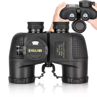 ESSLNB ES3078 10X50 Krachtige Maritieme Verrekijkers Militaire Niveau Met IPX7 Waterdicht BAK4 Prisma Voor Bereikfinder