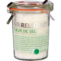 Esspo Fleur De Sel Wereld Zout   in glazen pot