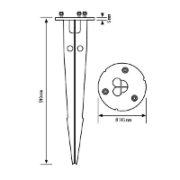 ESYLUX EL10820199 Grondpen EL10820199 1 stuk(s)