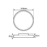 ESYLUX EO10850592 EO10850592 LED plafondlamp LED Wit