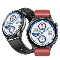 ET458 1,56 inch AMOLED display ECG micro fysieke onderzoek zaklamp NFC bluetooth oproep hartslag bloeddruk bloedzuurstof
