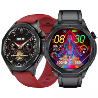 ET480 1.43 Inch AMOLED scherm ECG Niet invasieve bloedsuikerspiegel Bloed samenstelling meting BMI Lichaamsvet bluetooth