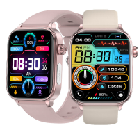 ET570 1,96 inch HD scherm bluetooth oproep ECG Hartslag Bloeddruk Bloedzuurstofmonitor Niet invasieve bloedglucosemeting
