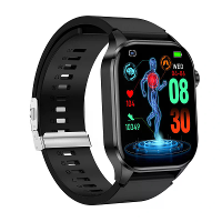 ET580 2.04 Inch AMOLED HD scherm Bloedcompositie Meting ECG Electrocardiogram bluetooth Oproep Hartslag Bloeddruk SpO2 M