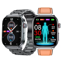 ET588 1,96 inch AMOLED display ECG micro fysieke onderzoekfunctie bluetooth oproep hartslag bloeddruk bloedzuurstofmonit