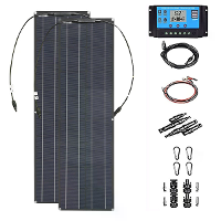 ETFE Zonnepaneel 18V 50W Flexibele Monokristallijne Cel Zonne energiesysteem Module Kit 18V Acculader Voor Kamperen RV's