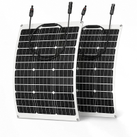 [EU Direct] 2PCS ZGZXSEXHZ 60W Flexibele Zonnepaneel 77,3x51 cm Buigzaam Lichtgewicht Voor RV Boot Gebogen Oppervlakken