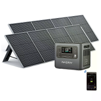 [EU Direct] Aferiy P210 2400W 2048Wh Draagbare Energiecentrale Ondersteuning APP + 2* S200A1 200W Zonnepaneel UPS Pure S